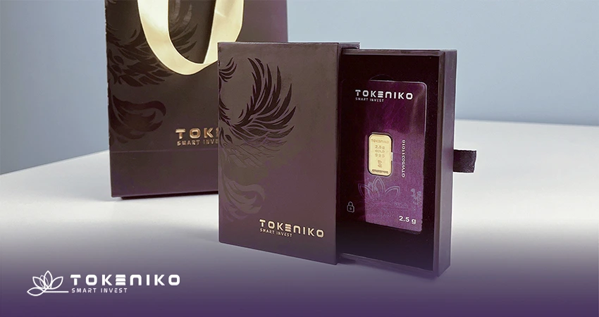 شمش طلا دو و نیم گرمی-توکنیکو