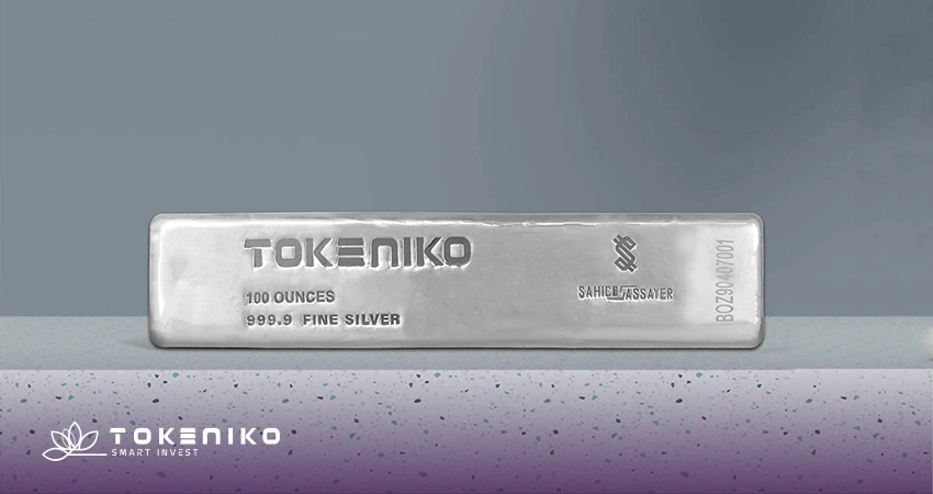 شمش نقره 100 اونسی توکنیکو