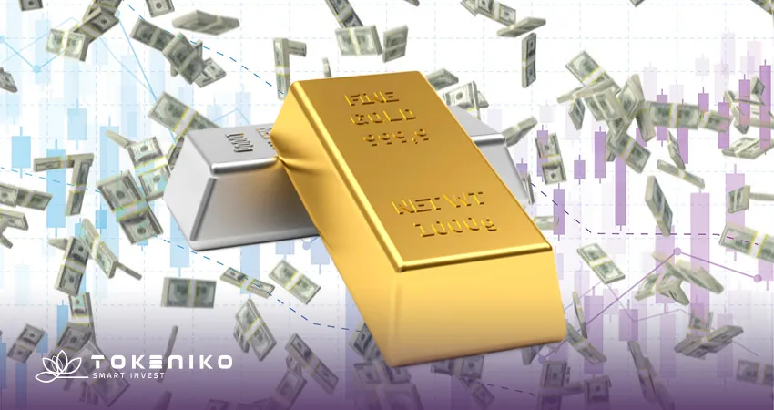 اثر کاهش ارزش دلار روی طلا و نقره