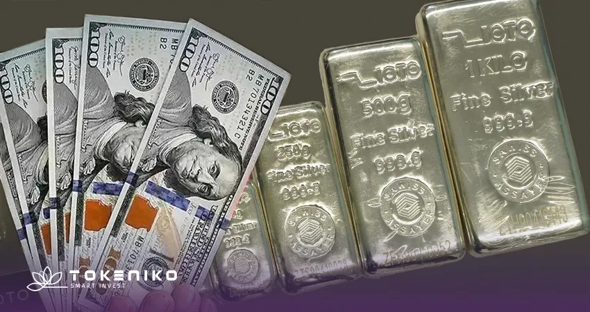 اثر کاهش دلار روی نقره