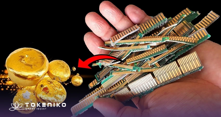 استخراج طلا از برد الکتریکی