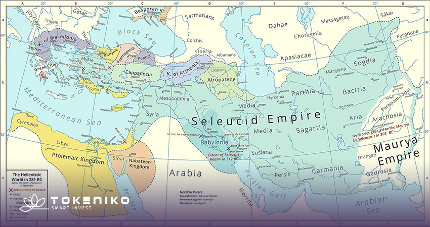 نقشه ایران در زمان سلوکیان