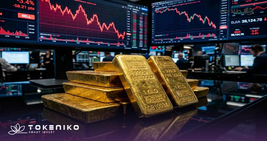 کاهش قیمت اونس طلا